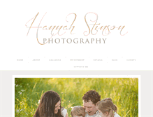 Tablet Screenshot of hannahstinsonphotography.com